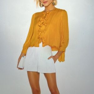 Cynthia Rowley Tennessee Tie Front Top